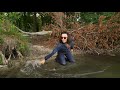 Hot wet Jeans in the Lake   (4k Video)