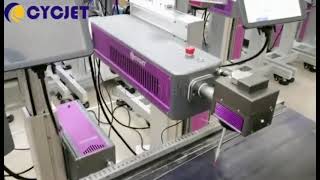 CYCJET Laser Date Coding System for Pillbox High-speed CO2 Laser Marking Machine Fly Laser Printer