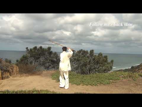 Tai Chi Hiking Staff for Self defense - C4 Windmill Spin