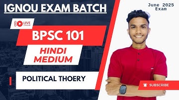 BPSC 101 PART 2 POLITICAL THOERY |  IMPORTANT QUESTION | IGNOU WALAY