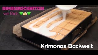 Himbeerschnitten - erfrischend, fruchtig & lecker / Rasberry Summer Cake / Krimonas Backwelt