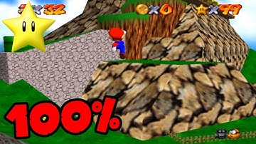 Super Mario 64 100% Walkthrough - Tiny-Huge Island - Course 13
