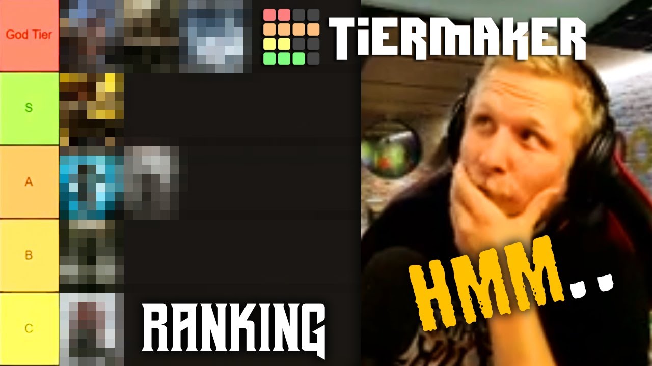 Quin69 - RANKS all FROM SOFTWARE games he played! | TIER LIST SoulsBorne Games | TIERMAKER