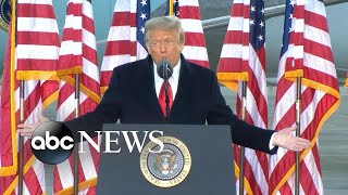 donald trump's final remarks as president l abc news