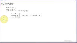 Java | Swing class 'JList' | CodeLearning