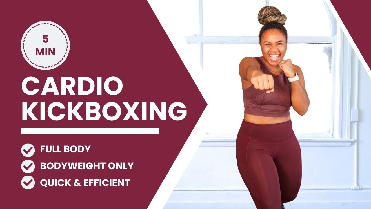 5 Minute Bodyweight Cardio Kickboxing Finisher | QUICK & SPICY 🔥🔥🔥