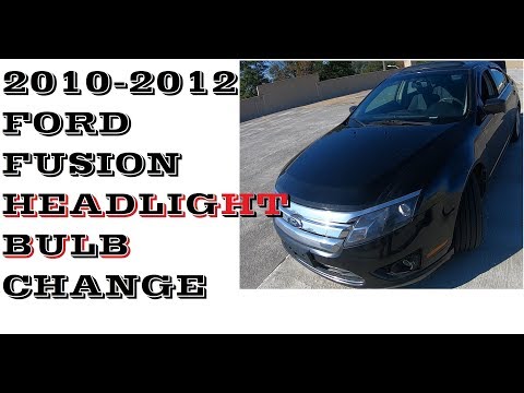 How to Change Replace Headlight bulbs in 2010-2012 Ford Fusion / Mercury Milan