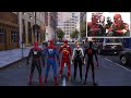 SPIDERMAN MCU and SPIDERVERSE PLAYING SPIDERMAN 2 (FUNNY FREE ROAM GAMEPLAY)