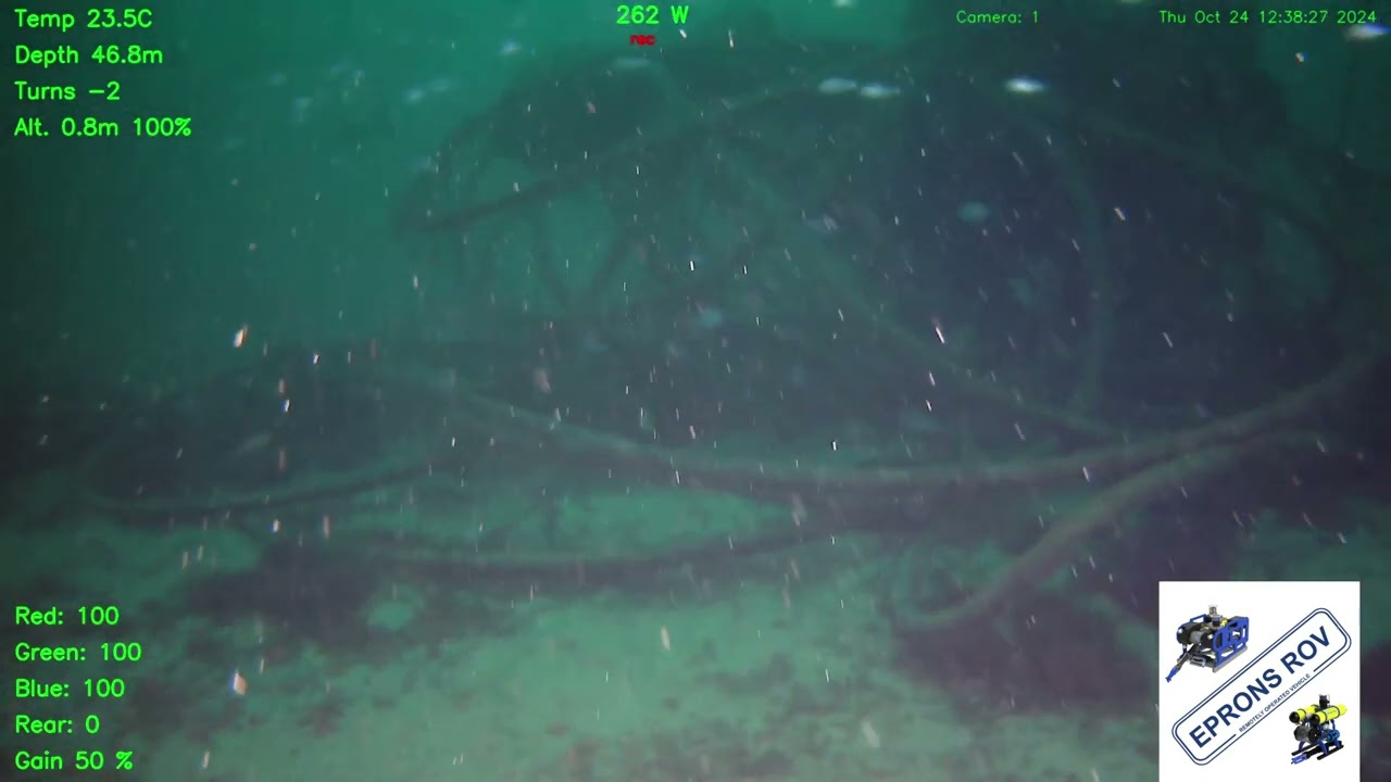 EPRONS ROV D500 discovered ghost net