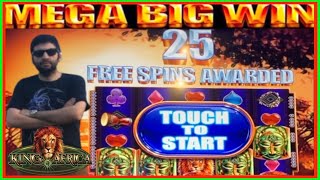 **HUGE BONUS!!!** King of Africa Slot Machine WMS screenshot 5