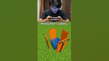 Minecraft Logic😂 wait for it  #minecraft #shorts #minecraftanimation