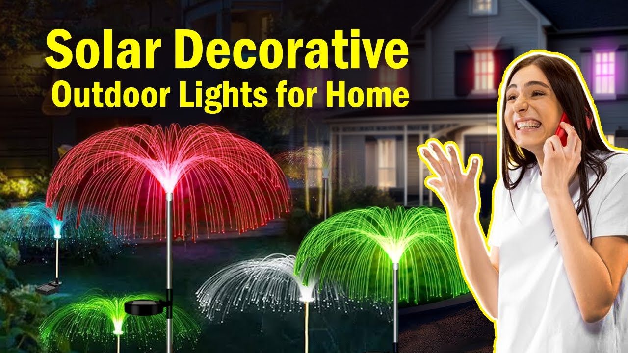 Solar Decorative Outdoor Lights for Home; Elevate Your Garden Decor with Solar Brilliance!
