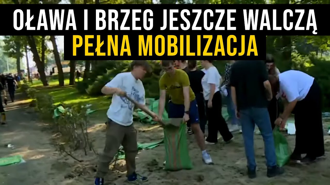 Mieszkańcy Brzegu i Oławy liczą ostatnie centymetry. Sytuacja jest poważna