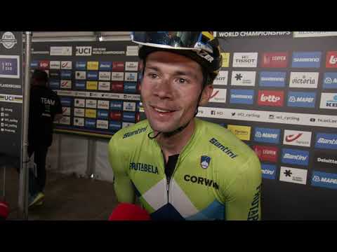 Video: Primoz Roglic atklāj bezjēdzīgu sprinta finišu Pasaules čempionātos TT