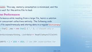 Optimizing File Processing with ConcurrentDictionary and ConcurrentBag in C#