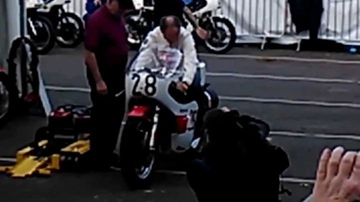 Christian Sarron on a Yamaha 750 race bike Classic...