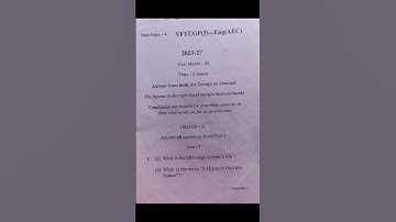 AEC English 2023-27 pyq/ eng(AEC) pyq/vbu AEC paper/ English language vbu/ English pyq/ semester 3