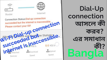Dial-up connection succeeded but internet is inaccessible.#wi_fi