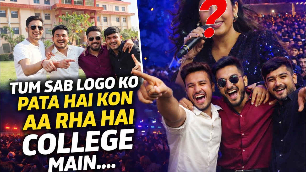 👉 Sunidhi Chauhan Live in Our College Fest 😱 | Biggest Surprise of 2026 | Full Event Vlog