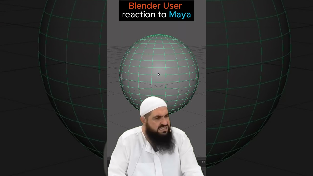 Blender User Reaction to Maya software #blenderustad   #blenderlovers