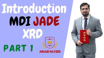 XRD analysis Jade MDI software | Introduction To Jade XRD | Crash Course Episode 1