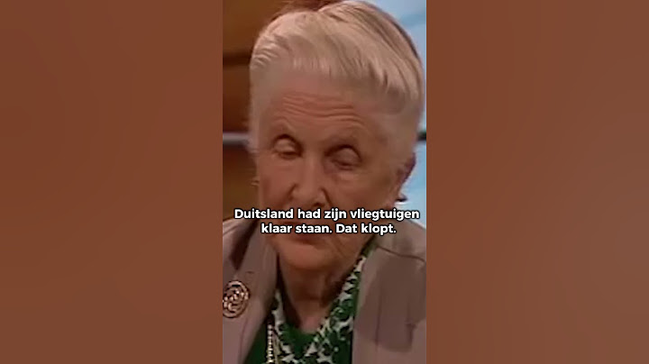 Oud-NSB'er Florrie Rost van Tonningen over de Duitse inval van Nederland