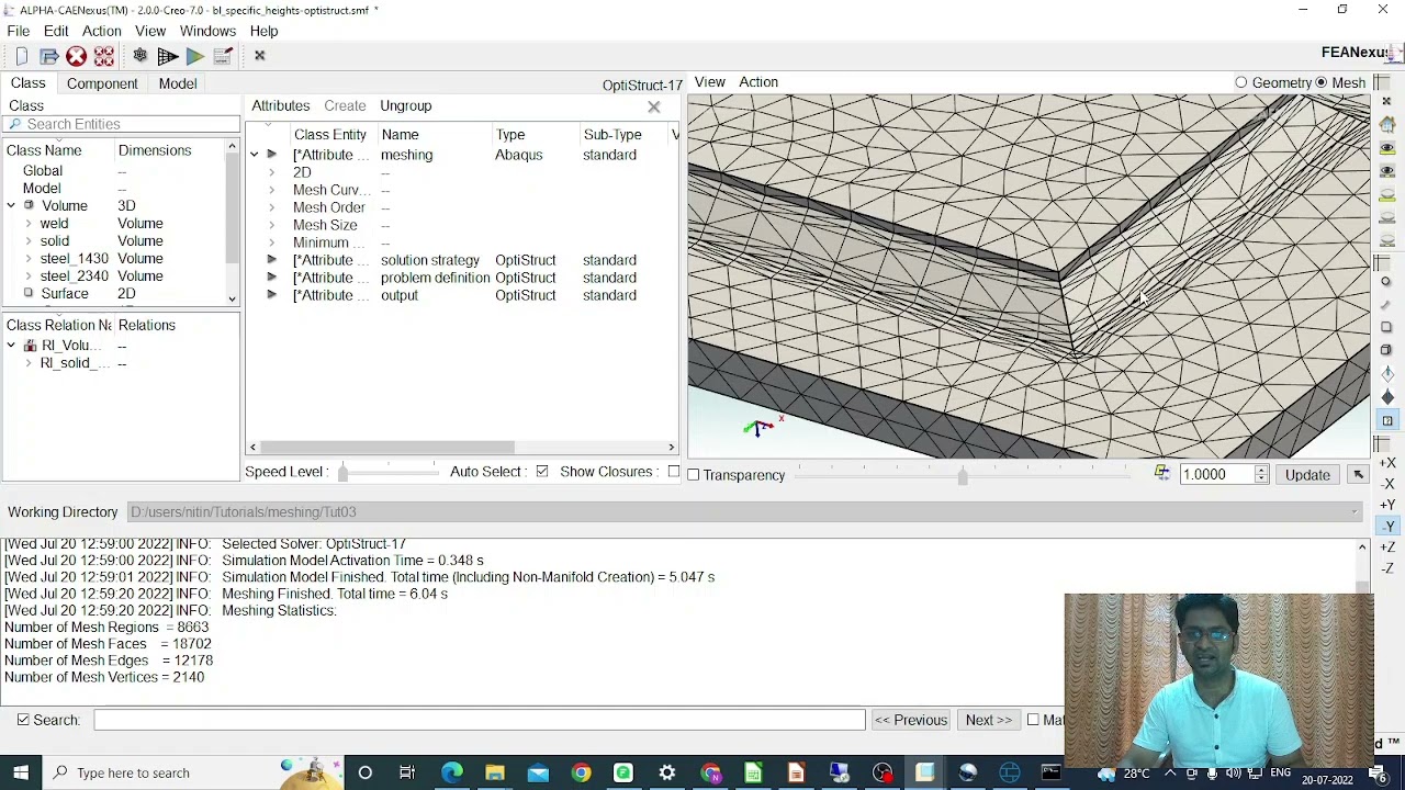 CAENexus FEA Meshing: Tutorial 3