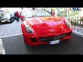 Awesome fast cars at Monaco GP - Bugattis & Ferraris everywhere!
