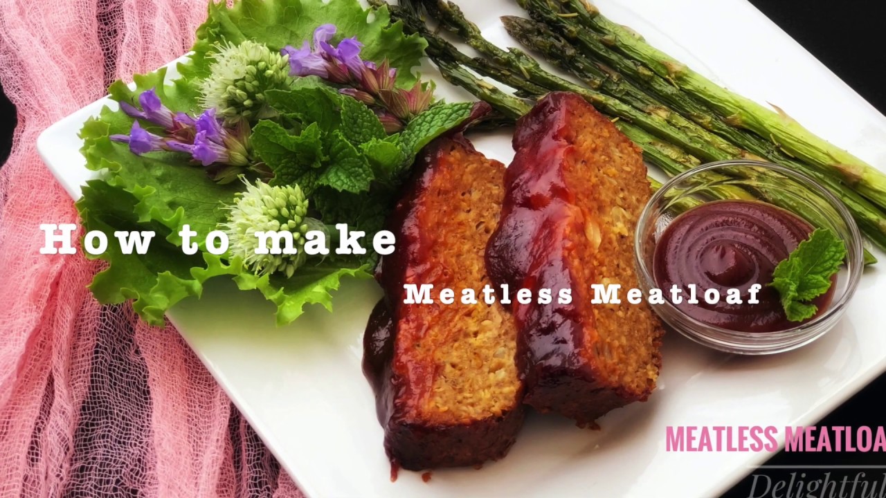 How to make THE BEST AMAZING FLAVORFUL HOMEMADE MEATLESS MEATLOAF with