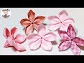 【折り紙】桜の花　立体的なかわいい折り方　Origami Flower Cherry blossoms tutorial【音声解説あり】 / ばぁばの折り紙