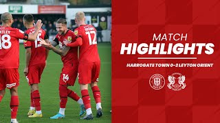HIGHLIGHTS: Harrogate Town 0-2 Leyton Orient