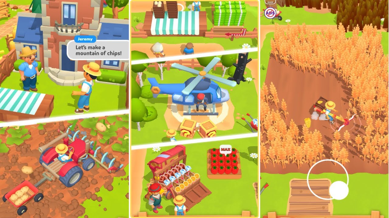 Little Farm Story: Idle Tycoon Gameplay Walkthrough - Relaxing Farm Farming Simulator