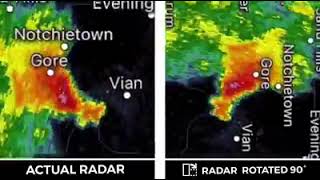 Mini Supercell That Produced A Tornado Near Blackgum Ok may 25 2020