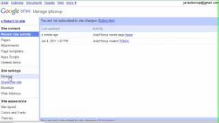 How to change your Google Site name