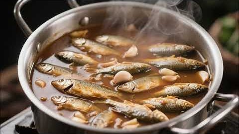 Cá Linh Kho Tỏi Đen❤️ #amthuc1050 #1050