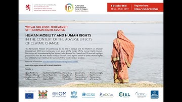 Human Mobility and Human Rights in the context of the Adverse Effects of Climate Change