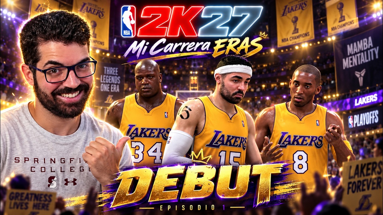 VIAJO al PASADO para JUGAR con KOBE y SHAQ en NBA 2K27 | Mi Carrera ERAS #1