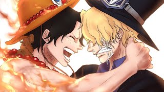 ون بيس 20 لوفي يعود بالزمن لانقاذ ايس لقاء ايس وسابو One Piece