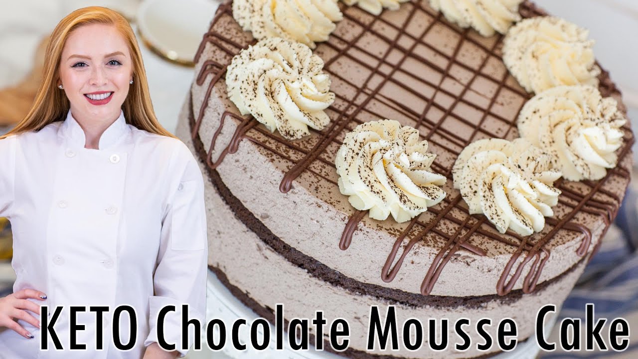 ⁣The Best KETO Chocolate Mousse Cake Recipe! Low-Carb, Low-Sugar, Rich Chocolate Flavor!!