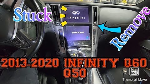 2018 INFINITY Q60 Q50 How to remove the radio step by step stuck on boot logo