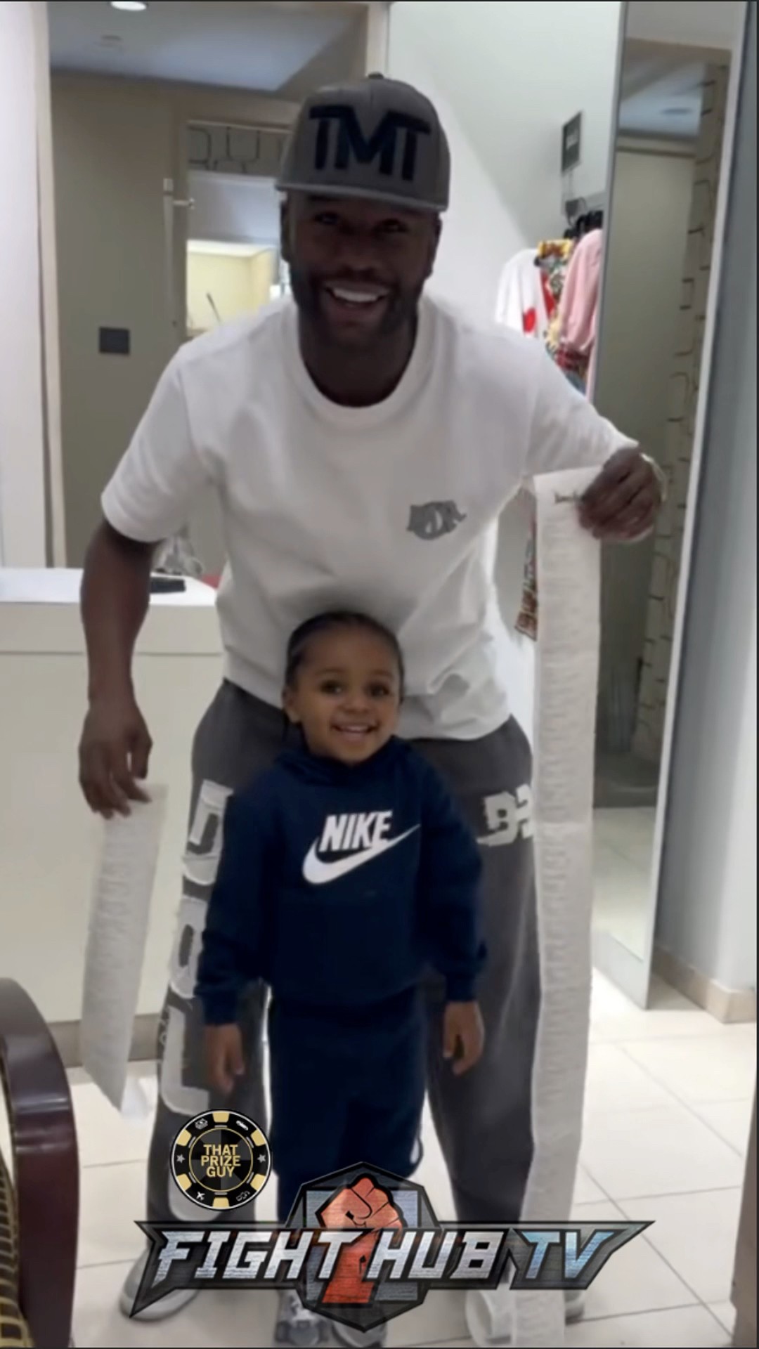 Floyd Mayweather takes LUXURIOUS shopping spree with grandson!