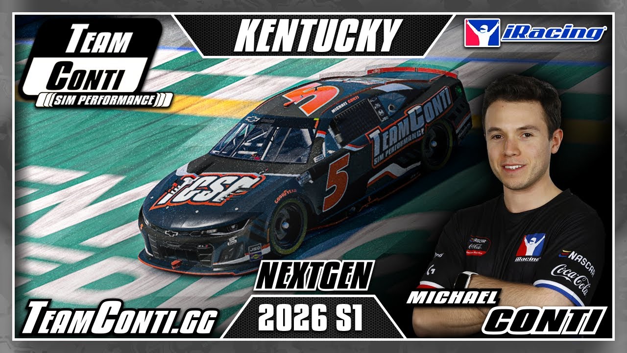 iRacing Pro Track Guide by Team Conti Sim Performance I NASCAR NextGen at Kentucky