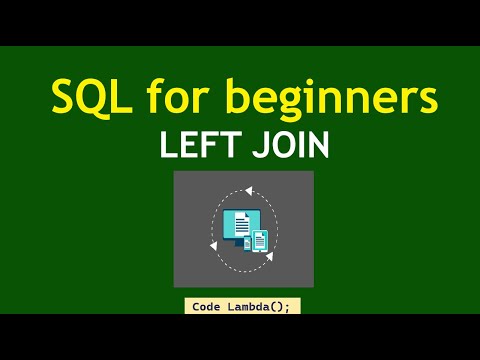 SQL for beginners - LEFT JOIN (2023)