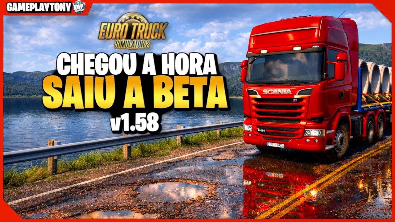 Mudou tudo? Euro Truck Simulator Beta 1 58 Gameplay com a Nova Física e Grandes Mudanças