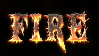 Realistic Lava Fire Text in Photoshop