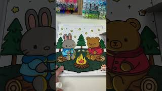 Campfire glow 🔥✨ #coloringbook #coloring #coloringpage #satisfying #cocowyo #bobbiegoods