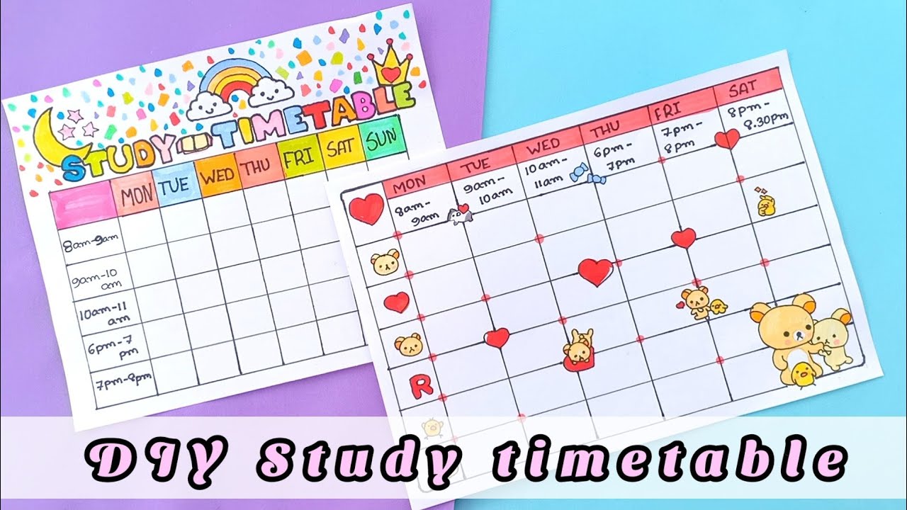 study timetable builder