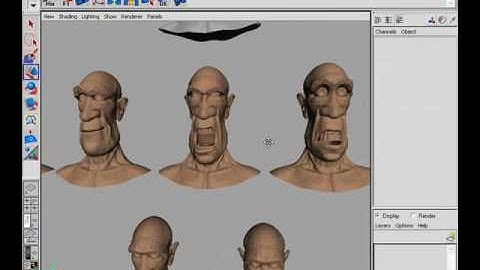 Exaggerated Facial Expressions in ZBrush and Maya. Part 18