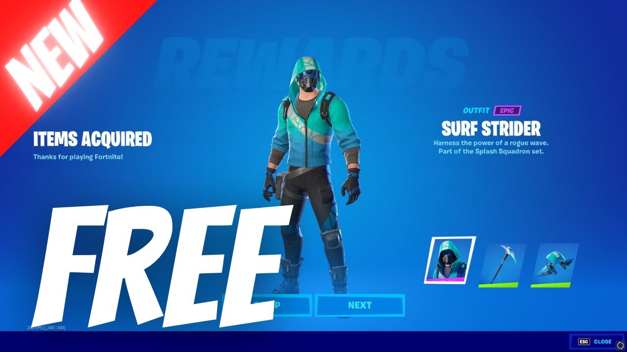 GET/UNLOCK FREE INTEL BUNDLE/SURF STRIDER SKIN REDEEM CODE