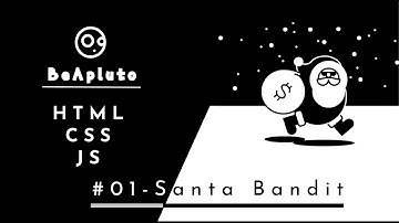 #01 - Dribble Challenge Santa Bandit - (HTML CSS Advance Animation) | Pure CSS Animations Tutorial